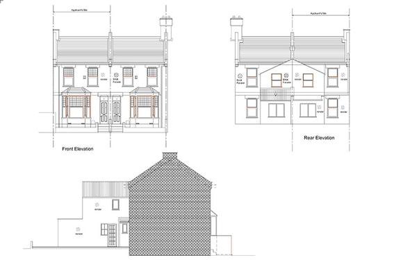 Architectural drawings from our architect in Ealing